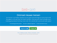 Tablet Screenshot of hotornot.nl