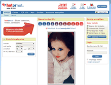 Tablet Screenshot of hotornot.de